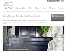 Tablet Screenshot of hotel-la-licorne.com